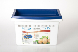 10 x Aardappelschilbox - Fruitbewaarkist - met deksel - 36x27x22cm - 5kg - kunststof  EE1050