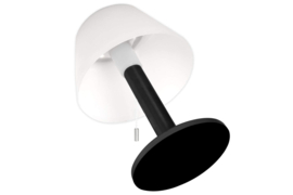 6 x Tafellamp op zonne-energie-Warm Licht-Dimmer-Zwarte voet  HB5110
