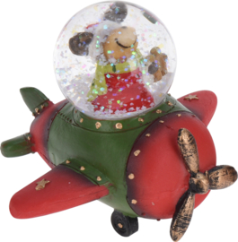 9 x Waterballen - Kerstfiguren in voertuig - 100mm - 3ass  KF1600