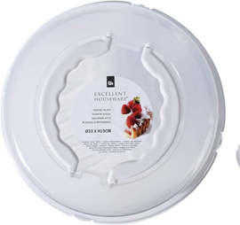 15 x Taartplateau rond - D33cm - 25cm - H15cm - 3ass kleur DD1160