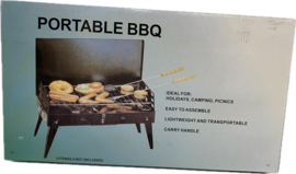 6 x Inklapbare Houtskoolbarbecue incl. Spatel & Vleesvork  EE1400