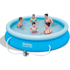 2 x Bestway Fast Set zwembad + filterpomp  HR1000