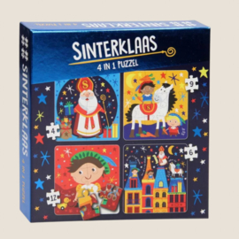 4 in 1 Puzzel Sinterklaas