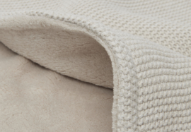 Jollein Deken Wieg 75x100 cm Basic Knit Nougat/Fleece