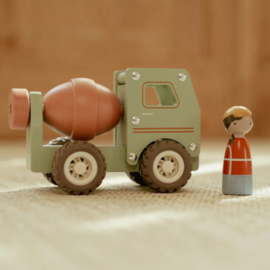 Little Dutch Houten Cementwagen Groen