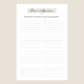 Notitieboek bij de preek