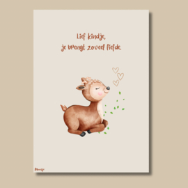 Kaart “Lief kindje, je brengt zoveel liefde”
