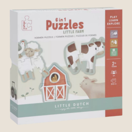 Little Dutch 6 in 1 Puzzel Little Farm