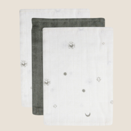 Washandje Hydrofiel Stargaze Leaf Green