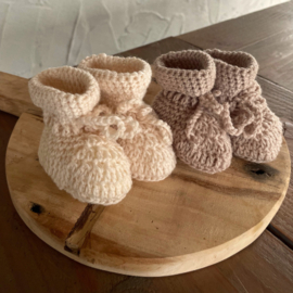 Babyslofje Merino Zacht Taupe