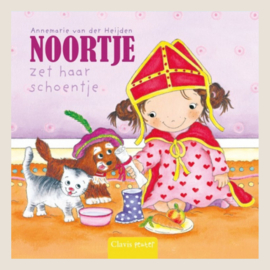 Noortje zet haar schoentje