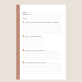 Notitieboek bij de Bijbel