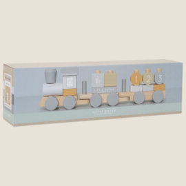 Little Dutch Houten Blokkentrein Blauw