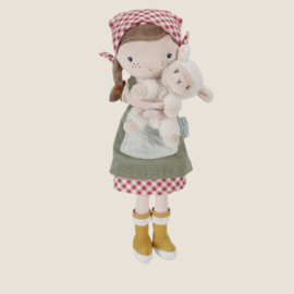 Little dutch Knuffelpop Boerin Rosa met schaap 35cm