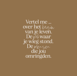 Invulboek Vertel Me