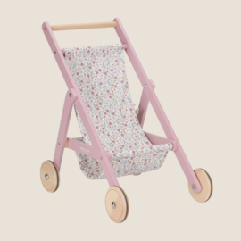 Little Dutch Houten Poppenbuggy Roze
