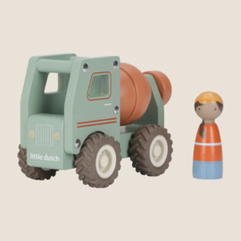 Little Dutch Houten Cementwagen Groen