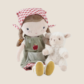 Little dutch Knuffelpop Boerin Rosa met schaap 35cm