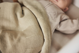Jollein Deken Wieg 75x100 cm Miffy olive green/Fleece