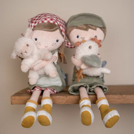 Little dutch Knuffelpop Boer Jim met kip 35cm