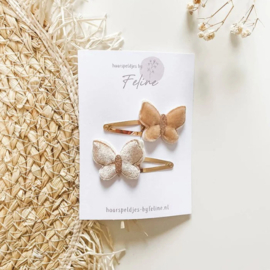 Klik Klak Set Butterfly Taupe 4cm