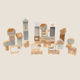 Jollein Houten Blokken Set Farm
