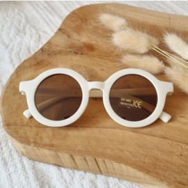 Rammelaartje Baby- en Kinder Zonnebril Rond Beige