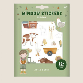 Little Dutch Raamstickers Little Farm