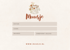 Cadeaubon Muusje
