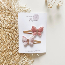 Klik Klak Set Butterfly Pink 4cm