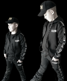 Icon suit black set.