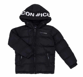 Icon winterjas, kleur zwart.