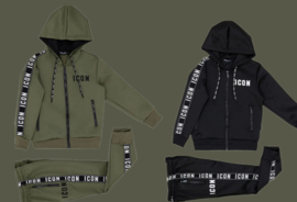 Icon suit black set.
