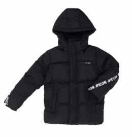 Icon winterjas, kleur zwart.
