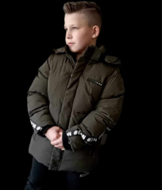 Icon winterjas, kleur legergroen.