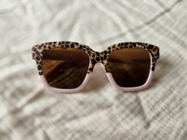 Sunglasses Leopard Light pink Big