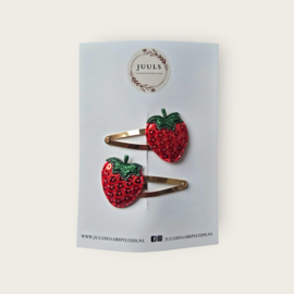 Hairclip Strawberry - red