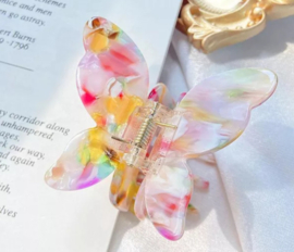 Hairclip butterfly multi collours BIG!
