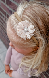 Diadeem bridesmaid pearl blossom