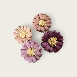 Elastics - mauve blossom set