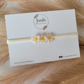 Hair band Daisy Off White