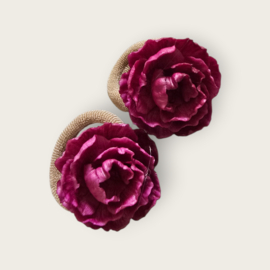 Elastics - peony pink