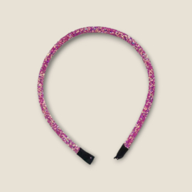 Diadeem small glitter multi pink
