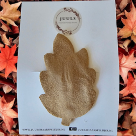 Haarspange autumn eiken blad beige