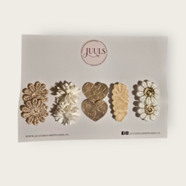 Anti slip set - white | gold