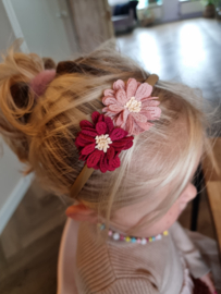 Diadeem blossom old pink- bordeaux