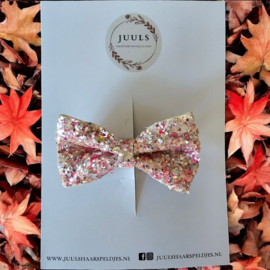 Bow autumn glitter pink