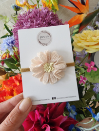 Haarelastiek blossom crème