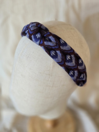 Knotted headband autumn blue