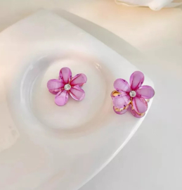 Hairclip mini flower lila